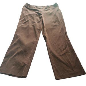 Chico's ADDITIONS Sz 16 (3) Brown Poly and Spandex Dress Pants (36x28.5)